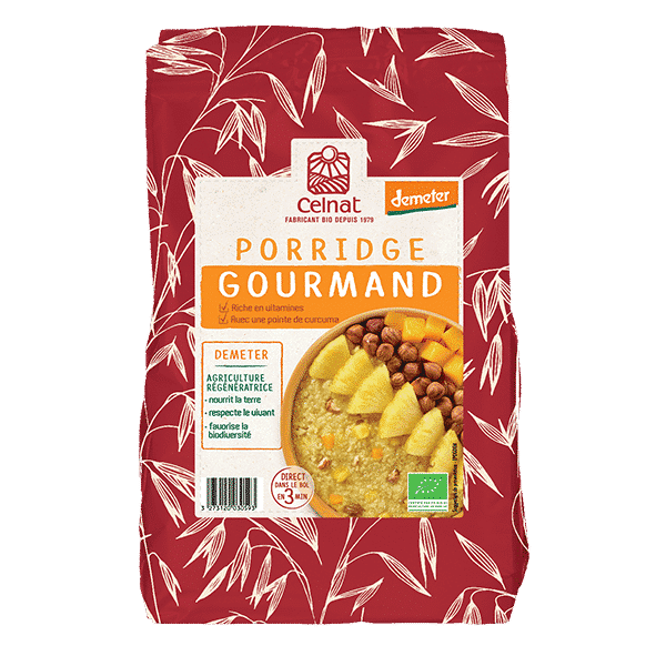 Porridge gourmand Celnat - certifié Demeter.