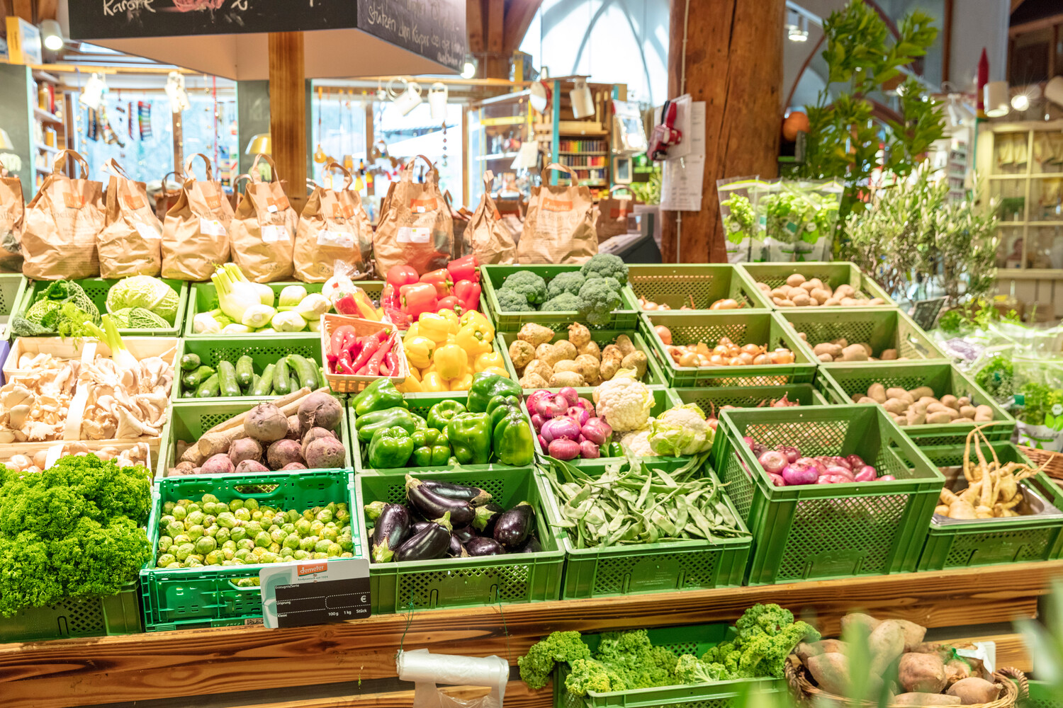 étal légumes