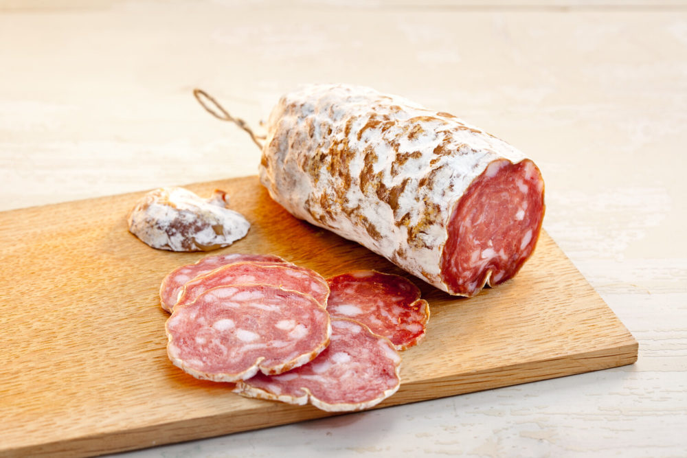 saucisson découpé