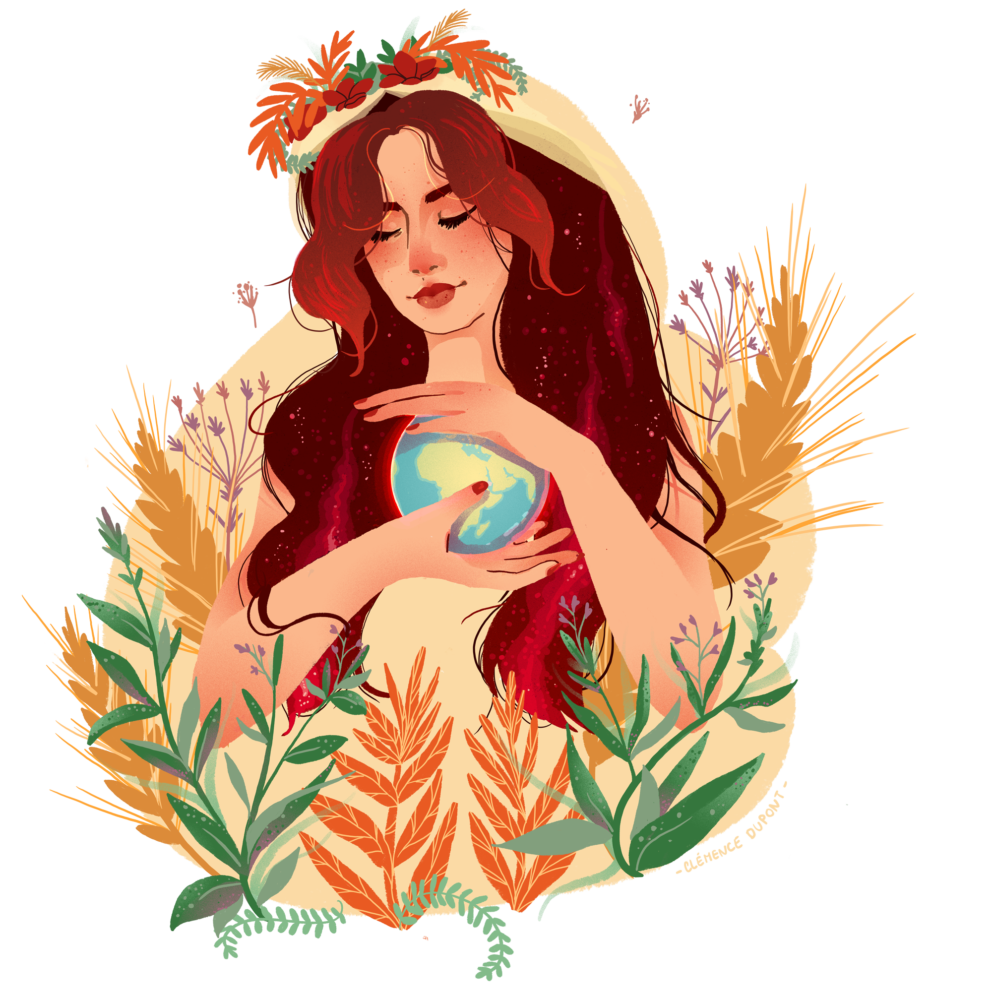 illustration déesse Demeter
