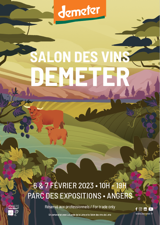 Affiche salon des vins Demeter